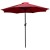 Flash Furniture XU-DG-UH3048-UB19BRD-GG 30" x 48" Synthetic Teak Patio Table with Red Umbrella and Base, 3 Piece Set addl-11