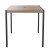 Flash Furniture XU-DG-UH3048-UB19BTN-GG 30" x 48" Square Synthetic Teak Patio Table with Tan Umbrella and Base, 3 Piece Set addl-13