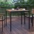 Flash Furniture XU-DG-UH8100-GG Outdoor 35" Square Steel Restaurant Table with Synthetic Teak Poly Slats & Umbrella Holder Hole addl-1