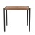 Flash Furniture XU-DG-UH8100-GG Outdoor 35" Square Steel Restaurant Table with Synthetic Teak Poly Slats & Umbrella Holder Hole addl-7