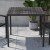 Flash Furniture XU-DG-UH8100-GY-GG Outdoor 35" Square Steel Restaurant Table with Gray Wash Teak Poly Slats & Umbrella Holder Hole addl-4
