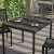 Flash Furniture XU-DG-UH8100-GY-GG Outdoor 35" Square Steel Restaurant Table with Gray Wash Teak Poly Slats & Umbrella Holder Hole addl-5