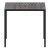 Flash Furniture XU-DG-UH8100-GY-GG Outdoor 35" Square Steel Restaurant Table with Gray Wash Teak Poly Slats & Umbrella Holder Hole addl-6