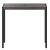 Flash Furniture XU-DG-UH8100-GY-GG Outdoor 35" Square Steel Restaurant Table with Gray Wash Teak Poly Slats & Umbrella Holder Hole addl-7