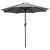 Flash Furniture XU-DG-UH8100-UB19BGY-GG 35" Square Synthetic Teak Patio Table with Gray Umbrella and Base, 3 Piece Set addl-11
