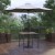Flash Furniture XU-DG-UH8100-UB19BGY-GG 35" Square Synthetic Teak Patio Table with Gray Umbrella and Base, 3 Piece Set addl-1