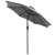 Flash Furniture XU-DG-UH8100-UB19BGY-GG 35" Square Synthetic Teak Patio Table with Gray Umbrella and Base, 3 Piece Set addl-9