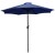 Flash Furniture XU-DG-UH8100-UB19BNV-GG 35" Square Synthetic Teak Patio Table with Navy Umbrella and Base, 3 Piece Set addl-11