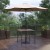 Flash Furniture XU-DG-UH8100-UB19BTN-GG 35" Square Synthetic Tan Patio Table with Gray Umbrella and Base, 3 Piece Set addl-1