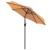 Flash Furniture XU-DG-UH8100-UB19BTN-GG 35" Square Synthetic Tan Patio Table with Gray Umbrella and Base, 3 Piece Set addl-9