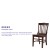 Flash Furniture XU-DG-W0006-WAL-GG Hercules School House Back Walnut Wood Restaurant Chair addl-3