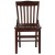 Flash Furniture XU-DG-W0006-WAL-GG Hercules School House Back Walnut Wood Restaurant Chair addl-9