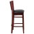 Flash Furniture XU-DG-W0094BAR-MAH-BLKV-GG Solid Back Mahogany Wood Restaurant Barstool - Black Vinyl Seat addl-4