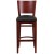 Flash Furniture XU-DG-W0094BAR-MAH-BLKV-GG Solid Back Mahogany Wood Restaurant Barstool - Black Vinyl Seat addl-5