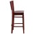 Flash Furniture XU-DG-W0094BAR-MAH-MAH-GG Solid Back Mahogany Wood Restaurant Barstool addl-3