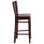 Flash Furniture XU-DG-W0094BAR-WAL-WAL-GG Solid Back Walnut Wood Restaurant Barstool addl-3