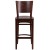 Flash Furniture XU-DG-W0094BAR-WAL-WAL-GG Solid Back Walnut Wood Restaurant Barstool addl-4