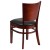 Flash Furniture XU-DG-W0094B-MAH-BLKV-GG Solid Back Mahogany Wood Restaurant Chair - Black Vinyl Seat addl-3
