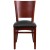 Flash Furniture XU-DG-W0094B-MAH-BLKV-GG Solid Back Mahogany Wood Restaurant Chair - Black Vinyl Seat addl-5
