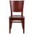 Flash Furniture XU-DG-W0094B-MAH-MAH-GG Solid Back Mahogany Wood Restaurant Chair addl-5