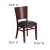 Flash Furniture XU-DG-W0094B-WAL-BLKV-GG Solid Back Walnut Wood Restaurant Chair - Black Vinyl Seat addl-4