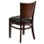 Flash Furniture XU-DG-W0094B-WAL-BLKV-GG Solid Back Walnut Wood Restaurant Chair - Black Vinyl Seat addl-5