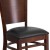 Flash Furniture XU-DG-W0094B-WAL-BLKV-GG Solid Back Walnut Wood Restaurant Chair - Black Vinyl Seat addl-6