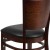 Flash Furniture XU-DG-W0094B-WAL-BLKV-GG Solid Back Walnut Wood Restaurant Chair - Black Vinyl Seat addl-9