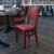 Flash Furniture XU-DG-W0094B-WAL-BURV-GG Solid Back Walnut Wood Restaurant Chair - Burgundy Vinyl Seat addl-1