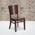 Flash Furniture XU-DG-W0094B-WAL-WAL-GG Solid Back Walnut Wood Restaurant Chair addl-1