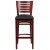 Flash Furniture XU-DG-W0108BBAR-MAH-BLKV-GG Slat Back Mahogany Wood Restaurant Barstool - Black Vinyl Seat addl-4
