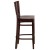 Flash Furniture XU-DG-W0108BBAR-WAL-WAL-GG Slat Back Walnut Wood Restaurant Barstool addl-3
