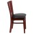 Flash Furniture XU-DG-W0108-MAH-BLKV-GG Slat Back Mahogany Wood Restaurant Chair - Black Vinyl Seat addl-4