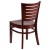 Flash Furniture XU-DG-W0108-MAH-MAH-GG Slat Back Mahogany Wood Restaurant Chair addl-2
