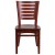 Flash Furniture XU-DG-W0108-MAH-MAH-GG Slat Back Mahogany Wood Restaurant Chair addl-4
