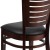 Flash Furniture XU-DG-W0108-WAL-BLKV-GG Slat Back Walnut Wood Restaurant Chair - Black Vinyl Seat addl-9