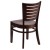 Flash Furniture XU-DG-W0108-WAL-WAL-GG Slat Back Walnut Wood Restaurant Chair addl-2