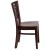 Flash Furniture XU-DG-W0108-WAL-WAL-GG Slat Back Walnut Wood Restaurant Chair addl-3