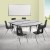 Flash Furniture XU-GRP-18CH-A3060CON-60-GY-T-A-GG 86" Oval Wave Flexible Laminate Activity Table Set with 18" Student Stack Chairs, Grey/Black addl-1