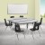 Flash Furniture XU-GRP-18CH-A3060CON-60-GY-T-A-GG 86" Oval Wave Laminate Activity Table Set with 18" Stack Chairs, Gray/Black addl-1