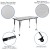 Flash Furniture XU-GRP-A3048CON-48-GY-T-A-CAS-GG Mobile 76" Oval Wave Flexible Grey Thermal Laminate Activity Table addl-4