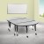 Flash Furniture XU-GRP-A3048CON-48-GY-T-P-CAS-GG Mobile 76" Oval Wave Flexible Grey Thermal Laminate Activity Table , Short Legs addl-1