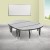 Flash Furniture XU-GRP-A3048CON-48-GY-T-P-GG 76" Oval Wave Flexible Grey Thermal Laminate Activity Table , Short Legs addl-1
