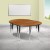 Flash Furniture XU-GRP-A3048CON-48-OAK-T-A-GG 76" Oval Wave Flexible Oak Thermal Laminate Activity Table addl-1