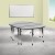 Flash Furniture XU-GRP-A3060CON-60-GY-T-A-CAS-GG Mobile 86" Oval Wave Flexible Grey Thermal Laminate Activity Table addl-1
