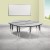 Flash Furniture XU-GRP-A3060CON-60-GY-T-A-GG 86" Oval Wave Flexible Grey Thermal Laminate Activity Table addl-1