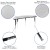 Flash Furniture XU-GRP-A3060CON-60-GY-T-A-GG 86" Oval Wave Flexible Grey Thermal Laminate Activity Table addl-3