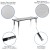 Flash Furniture XU-GRP-A3060CON-60-GY-T-A-GG 86" Oval Wave Flexible Grey Thermal Laminate Activity Table addl-4