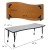 Flash Furniture XU-GRP-A3060CON-60-GY-T-P-CAS-GG Mobile 86" Oval Wave Flexible Grey Thermal Laminate Activity Table , Short Legs addl-6