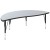 Flash Furniture XU-GRP-A3060CON-60-GY-T-P-GG 86" Oval Wave Flexible Grey Thermal Laminate Activity Table , Short Legs addl-8